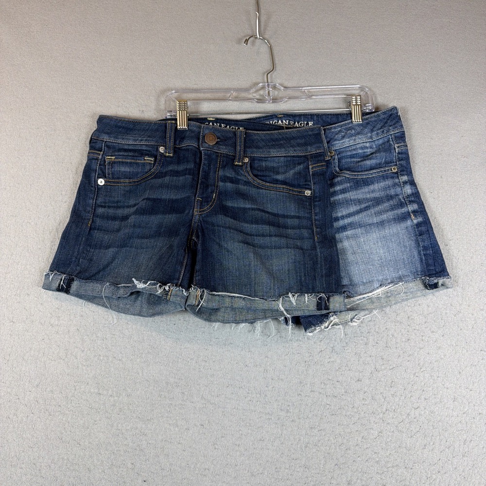 American Eagle Outfitters Women Size 6 Super Stretch Shorts Distressed Lot of 2